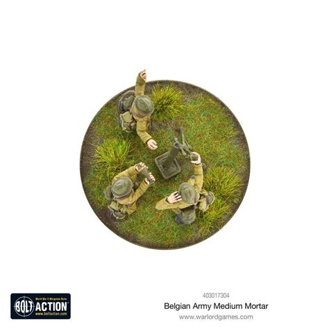 Bolt Action Belgian Army Medium Mortar Team HOBBY MAX