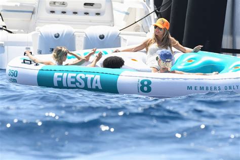 Heidi Klum With Leni Klum Soak On A Luxury Yacht In Capri 06 Gotceleb