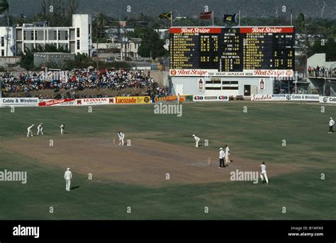 West Indies V Australia test series at Sabina Park cricket ground Stock ...