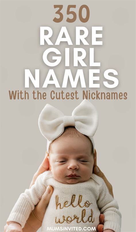 350 Unique Girl Names With Meanings And Nicknames For 2024 Artofit