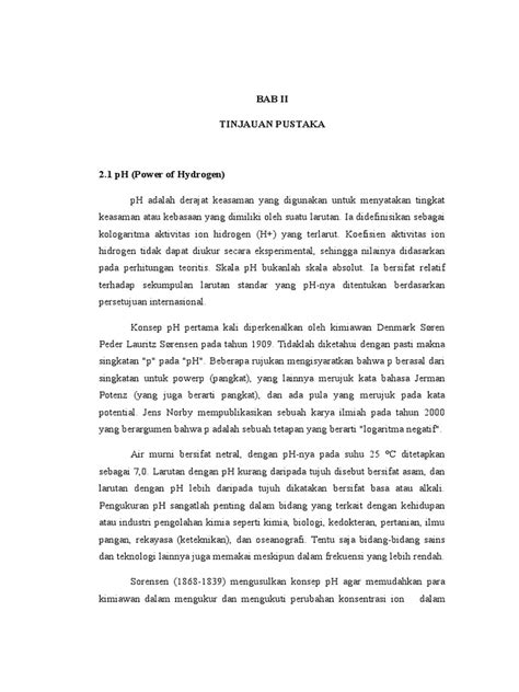 Tinjauan Pustaka Asam Basa Pdf