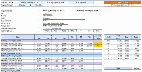 Timesheet Calculator With Lunch Break And Overtime Excel Templates Hot Sex Picture