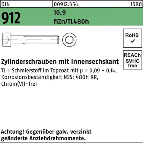 100er PACK Stk Zylinderschraube M 10 X 35 DIN 912 M Innensechskant 10