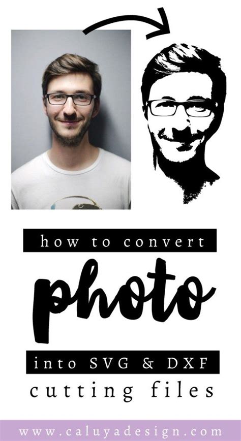 How To Convert A Portrait Photo Into Svg Dxf Cuttable File Cricut