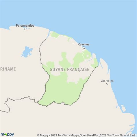 Carte Guyane Française : plan de Guyane Française et infos pratiques - Mappy