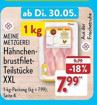 Meine Metzgerei H Hnchenbrustfilet Teilst Cke Xxl Angebot Bei Aldi Nord