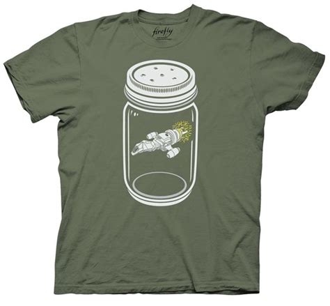 Firefly Jar Mens T Shirt Serenity T Shirt Mens Shirts Olive Green T Shirt