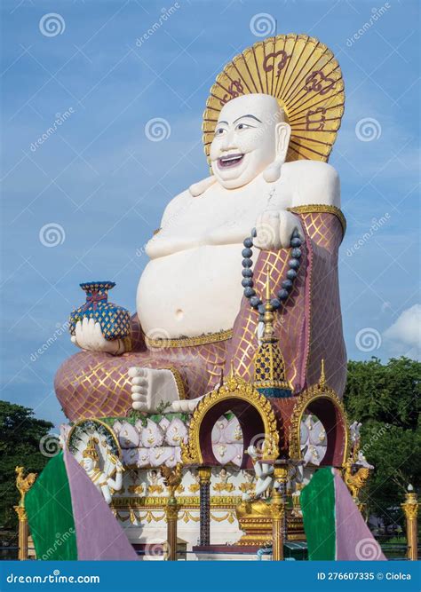 Buddha Statue At Wat Plai Laem Temple Thailand Editorial Image Image