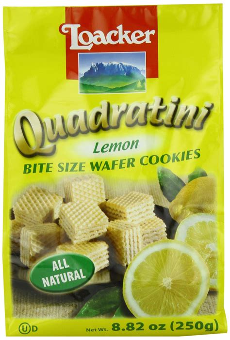 Buy Loacker Quadratini Lemon Wafer Cookies Oz Delicious