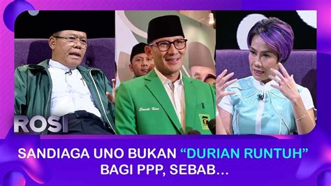 Sandi Uno Gagal Jadi Cawapres Ganjar Ini Kata Plt Ketum PPP Mardiono