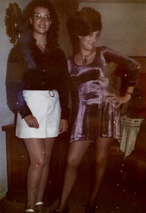 My Great Aunt And Grandmother Dressed For A Party In 1967 R Oldschoolcool