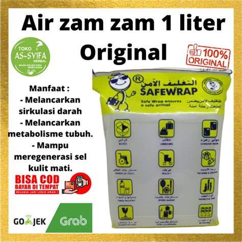 Jual Air Zam Zam 1 Liter Jaminan Original Di Lapak As Syifa Herbal