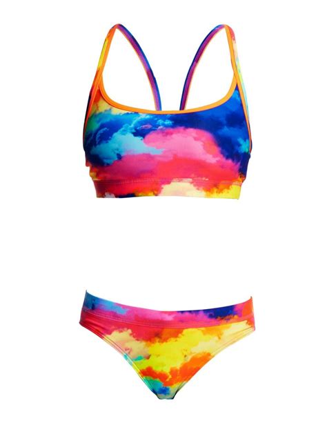 Funkita Girls Cumulus Racerback Two Piece Swim Set Belle Lingerie