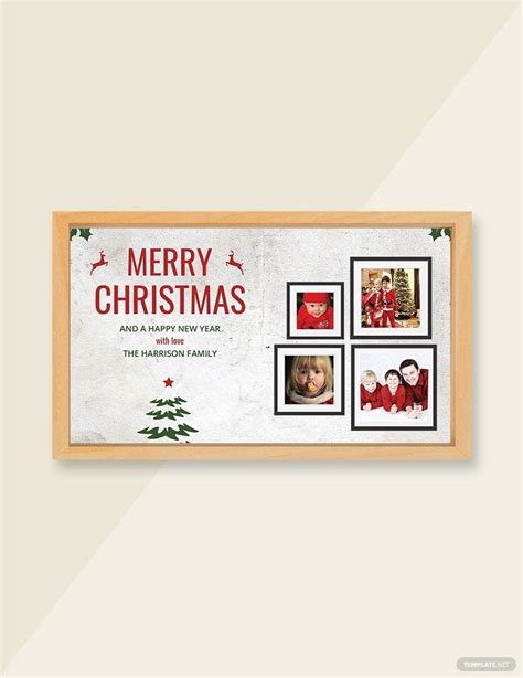 Vintage Christmas Greeting Card Template in PSD, Pages, Publisher, Word, Outlook - Download ...