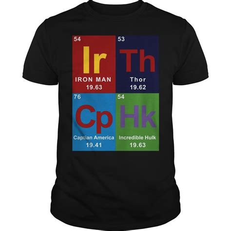 Periodic Table Elements Graphic Tshirt T Shirt Smart And Trendy Tees Custom Shirts Graphic