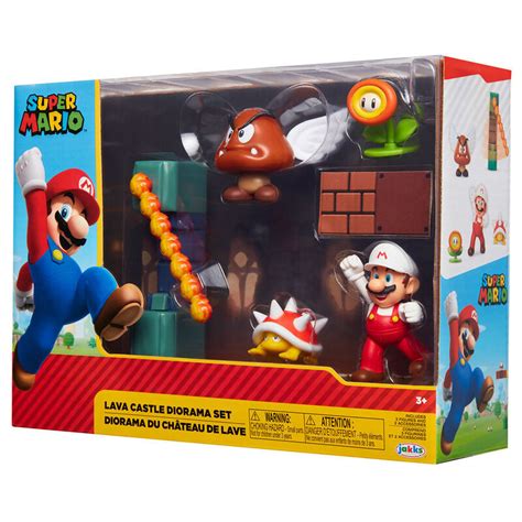 Conjunto Figuras Super Mario Castelo De Lava Loja Da Crian A