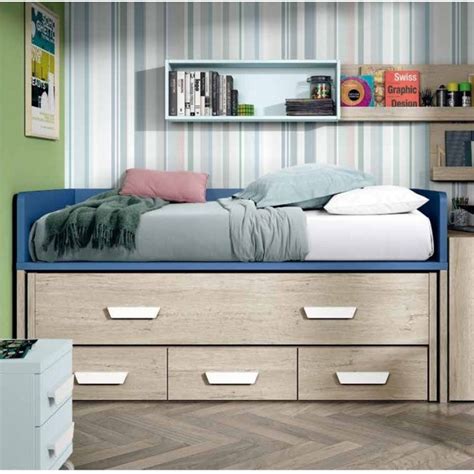 Cama Compacta De Muebles Ros