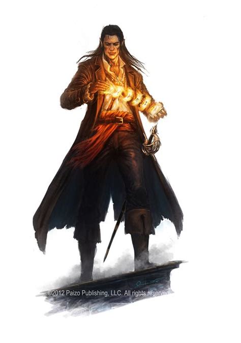 Card Bard Gambit D Sorcerer Pathfinder Elf Half Elf Male Man