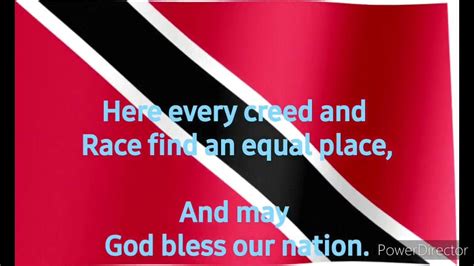 National Anthem Of Trinidad And Tobago Forged From The Love Of Liberty En Youtube