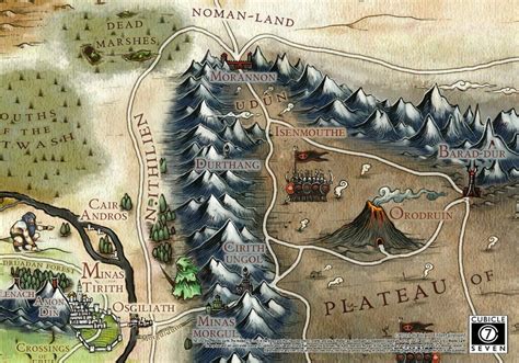 The Lord Of The Rings Rpg Map Reveal Middle Earth Map Middle Earth