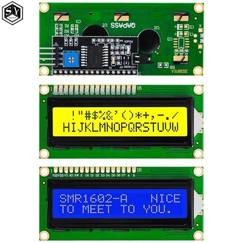 Lcd1602 I2c Lcd 1602 Module Blue Green Screen Pcf8574 Iic I2c Lcd1602 Adapter Plate Shopee