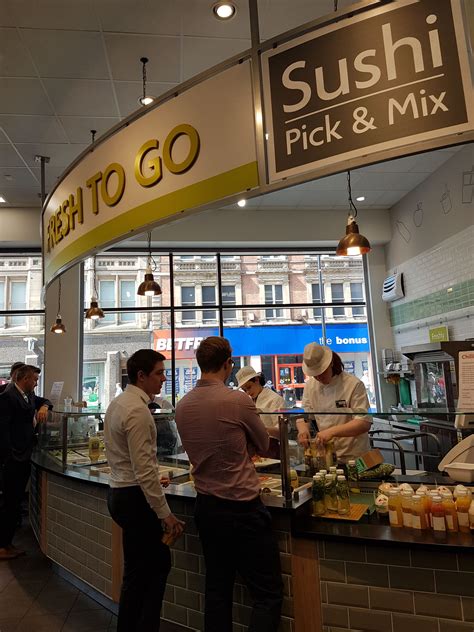 Morrisons Food To Go Counter Offering A Range Of Hot And Cold Foods