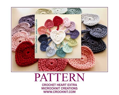 MICROCKNIT CREATIONS: PERFECT CROCHET HEART PATTERN