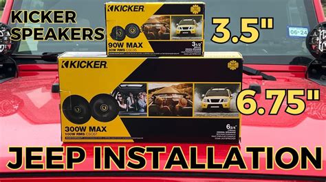 Kicker CS Speakers Easy Installation Guide YouTube