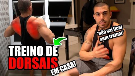 Treino De Dorsais Em Casa Youtube