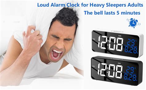 Amazon Cadmos Super Loud Alarm Clock For Heavy Sleeper Adults