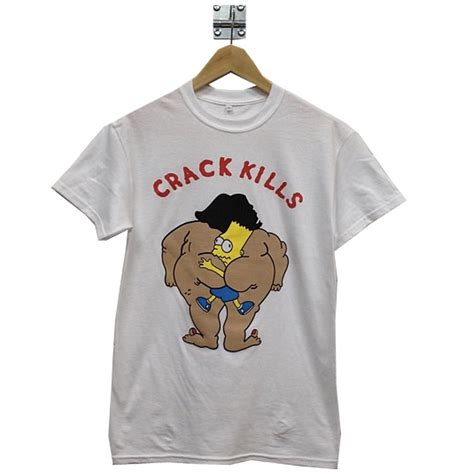 Crack Kills Bart T Shirt Bootleg Of A Bootleg Bottle Of Smoke