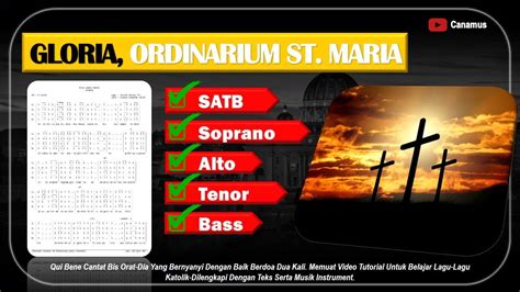 GLORIA Ordinarium St Maria Belajar Lagu Ordinarium Berbahasa LATIN