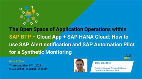 The Open Space Of Application Operations Within Sap Btp Sap Alert