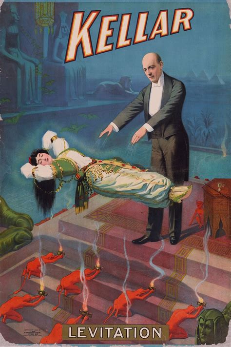 Magician Harry Kellar, Levitation C.1900 - Etsy