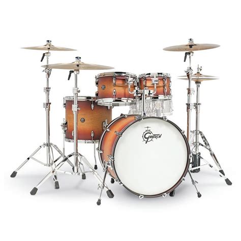 Gretsch Drums Renown Maple 22 Satin Tobacco Burst Shell Set Drum Kit