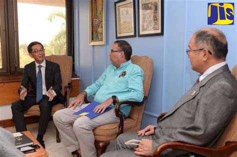 Minister Vaz Receives Courtesy Call From Japanese Officials Jamaica