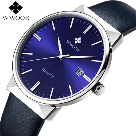 Wwoor Men S Watch Brand Luxury Waterproof Analog Quartz Clock Male