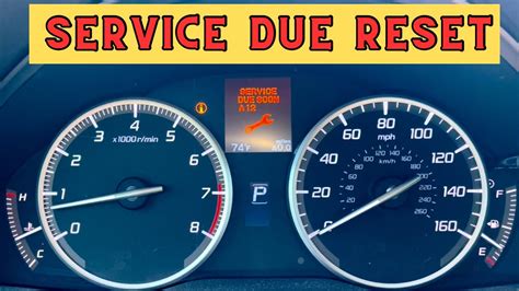 Acura Rdx Mdx How To Reset Service Due Soon A Oil Replacement Code