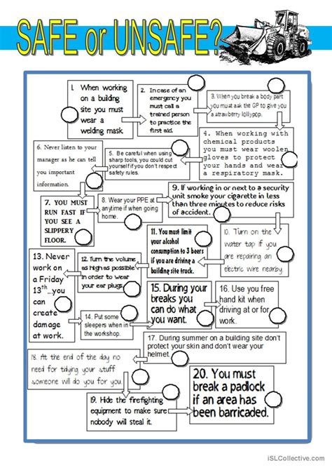 Safe Or Unsafe Warmer Filler… English Esl Worksheets Pdf And Doc