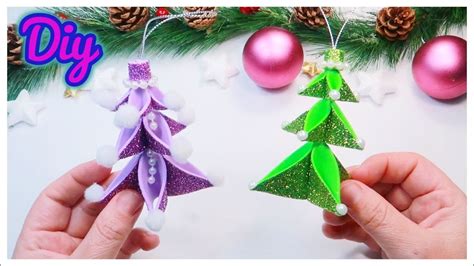 Diy Arbolito de Navidad en foami o goma eva muy fácil y rápido