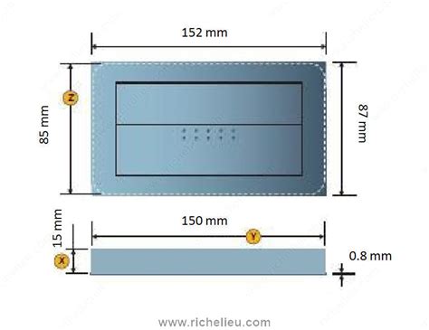 Contemporary Recessed Metal Pull Richelieu Hardware