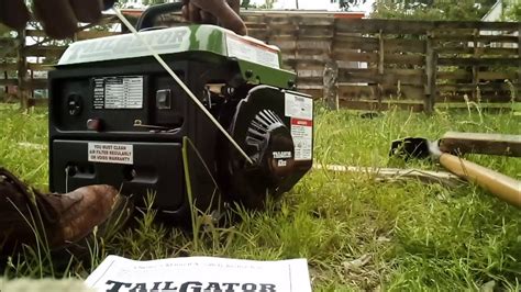 Easy Start Harbor Freight Tail Gator Generator Youtube