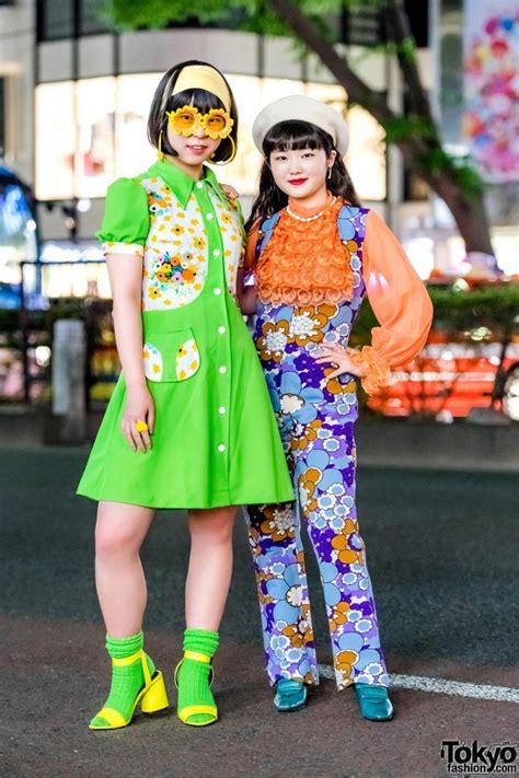 Colorful Retro Vintage Floral Harajuku Street Fashion W Flower Glasses