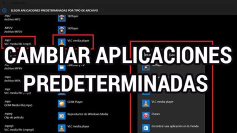 Cambiar Las Aplicaciones Predeterminadas En Windows Inform Tico