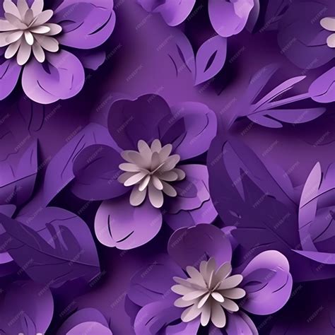 Premium Photo | Purple paper flowers on a purple background