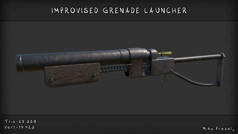 3D Model Improvised Grenade Launcher VR AR Low Poly CGTrader