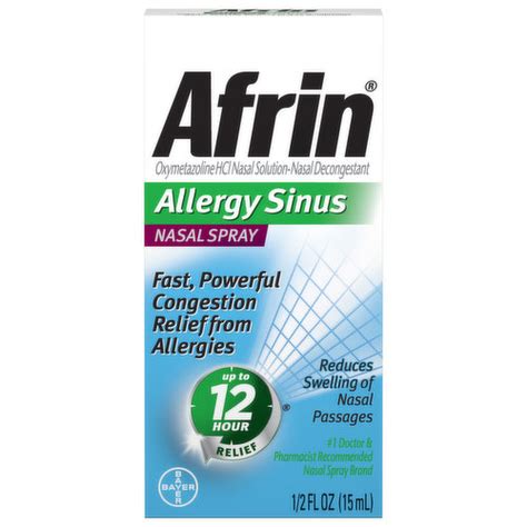 Afrin Nasal Spray Allergy Sinus Brookshire S