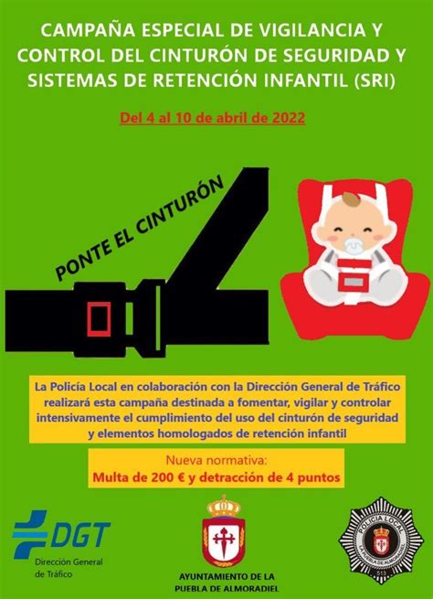 Campaña especial de vigilancia y control del uso del cinturón de