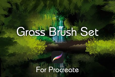 Grass Procreate Brushes Graphic By Svgocean · Creative Fabrica