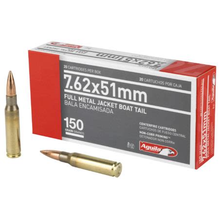 Aguila Ammunition Rifle X Grain Full Metal Jacket Boat